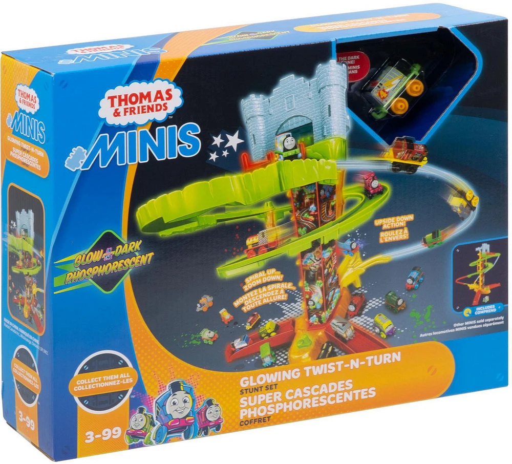 Fisher-Price Thomas & Friends Minis Glow in the Dark Twist-n-Turn Stunt Set