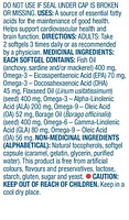 Equate Omega 3-6-9 1200mg Flaxseed, Fish, Borage Oil, 240 Softgels