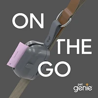 Pet Genie - On the Go Dog Poop bags Dispenser - Includes a roll of 15 lavender–scented bags