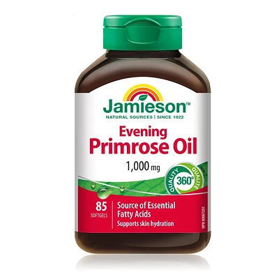 Jamieson Evening Primrose Oil 1,000 mg, 85 Softgels