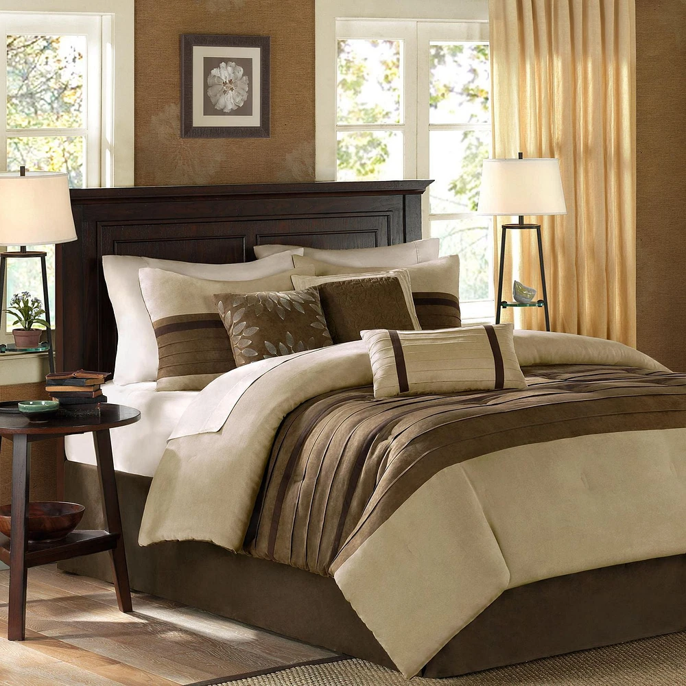 Home Essence Dakota Faux Suede Comforter Set