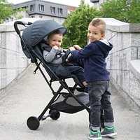 Bily Compact Easy-Fold Stroller - Heathered Grey