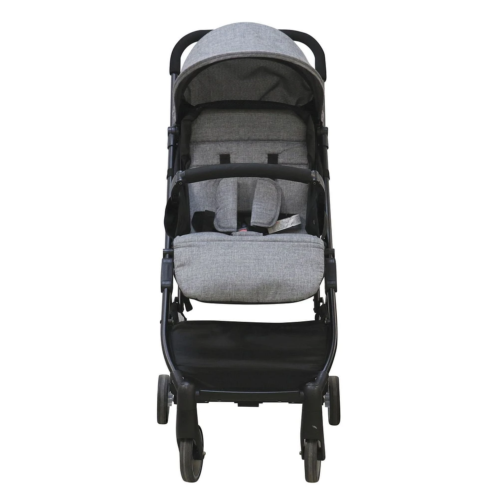 Bily Compact Easy-Fold Stroller - Heathered Grey