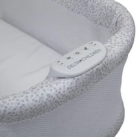 Delta Children Sweet Breeze Bassinet with Airflow Mesh, Alloy