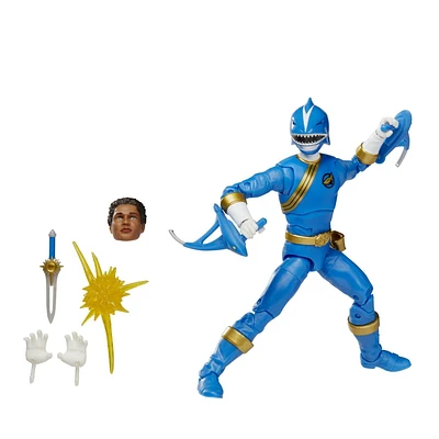 Power Rangers Lightning Collection Wild Force Blue Ranger 6-Inch Premium Collectible Action Figure Toy with Accessories