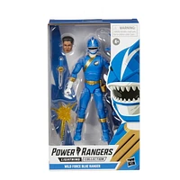 Power Rangers Lightning Collection Wild Force Blue Ranger 6-Inch Premium Collectible Action Figure Toy with Accessories