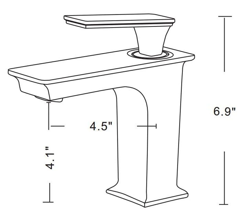 American Imaginations 18.25-in. W CUPC Rectangle Bathroom Undermount Sink Set In White - Chrome Hardware AI-26799