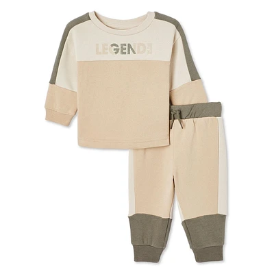 Ensemble 2 pièces avec jogger en molleton George pour bébés garçons