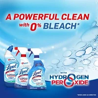 Lysol Bathroom Cleaner Spray, Power and Free Trigger, Cool Spring Breeze, Hydrogen Peroxide, 650 mL