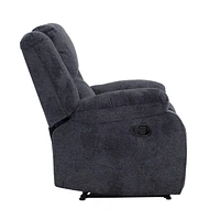 Arthur 40 in. Manual Rocker Recliner in Midnight Fabric