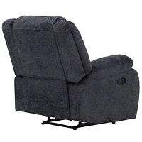 Arthur 40 in. Manual Rocker Recliner in Midnight Fabric