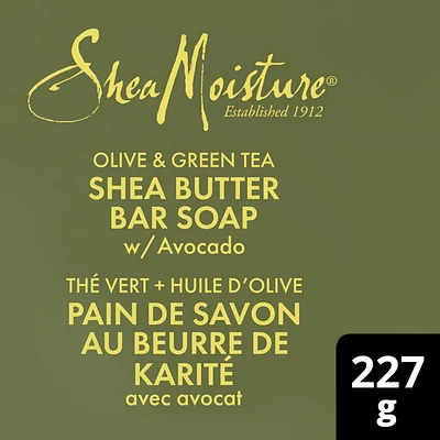 SheaMoisture Olive and Green Tea Bar Soap, 227 g