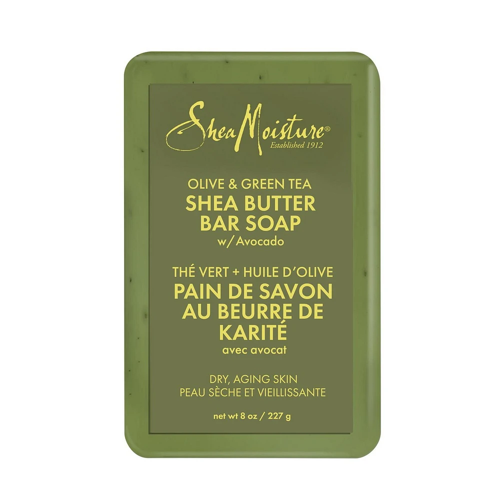 SheaMoisture Olive and Green Tea Bar Soap, 227 g