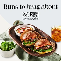 ACE® Bakery Classic Gourmet Buns, 4 buns, 296 g total