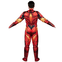 MARVEL Adult Iron Man Costume - Padded Jumpsuit and 3D Plastic Mask