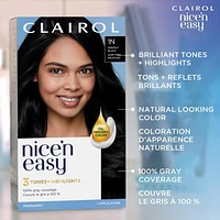 Coloration permanente Clairol Nice'n Easy Couverture Des Cheveux Gris À 100