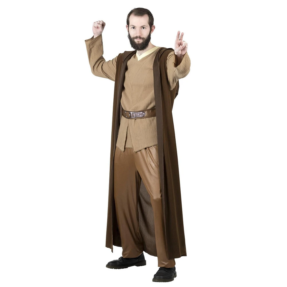 STAR WARS OBI-WAN KENOBI MEN’S COSTUME - Linen Tunic and Pants with Hooded Robe