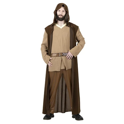 STAR WARS OBI-WAN KENOBI MEN’S COSTUME - Linen Tunic and Pants with Hooded Robe