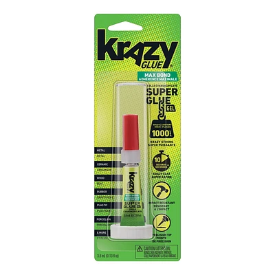 Krazy Glue Max Bond Super Glue, Precision Tip, 3.8 mL