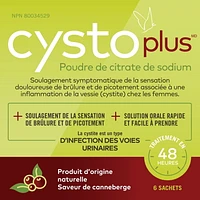 Cystoplus – Poudre de citrate de sodium 6 sachets