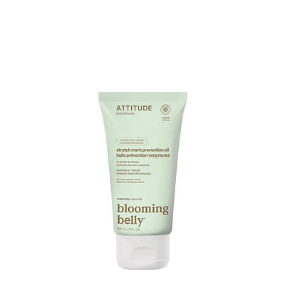 ATTITUDE blooming belly, Huile Prévention Vergetures, Amande et Argan, 150 mL