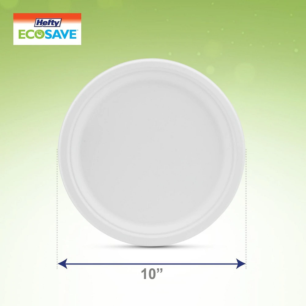 Hefty ECOSAVE Assiettes à dîner 25,4cm 20un Hefty ECOSAVE Assiettes à dîner 25,4cm 20uni