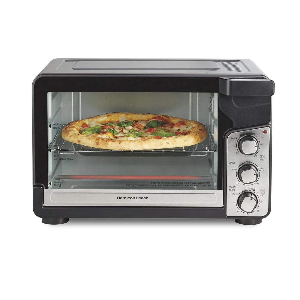 Hamilton Beach Easy View XL Toaster Oven with Sure-Crisp Air Fry 31460C, 6 Slice