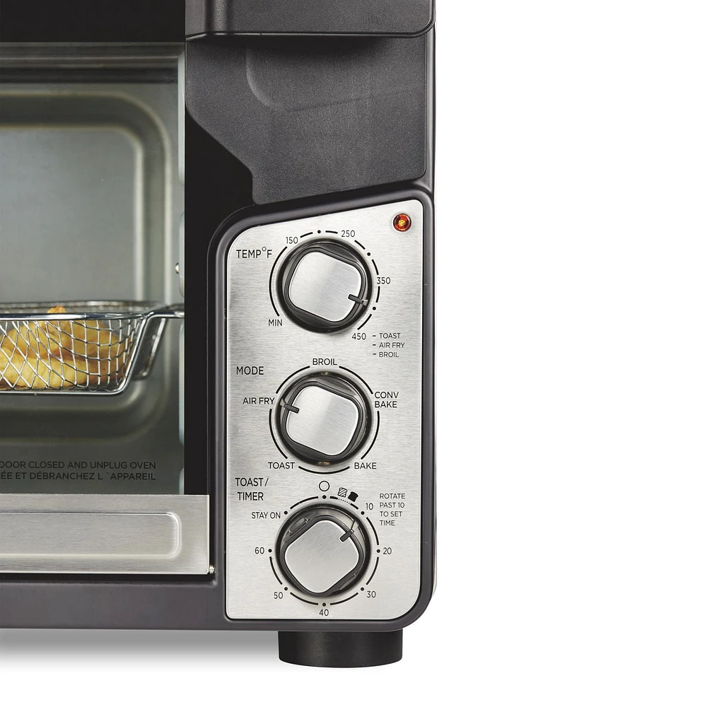 Hamilton Beach Easy View XL Toaster Oven with Sure-Crisp Air Fry 31460C, 6 Slice