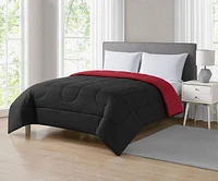 Mainstays Solid Reversible Microfiber Comforter, 1 piece, Available Twin & Double/Queen