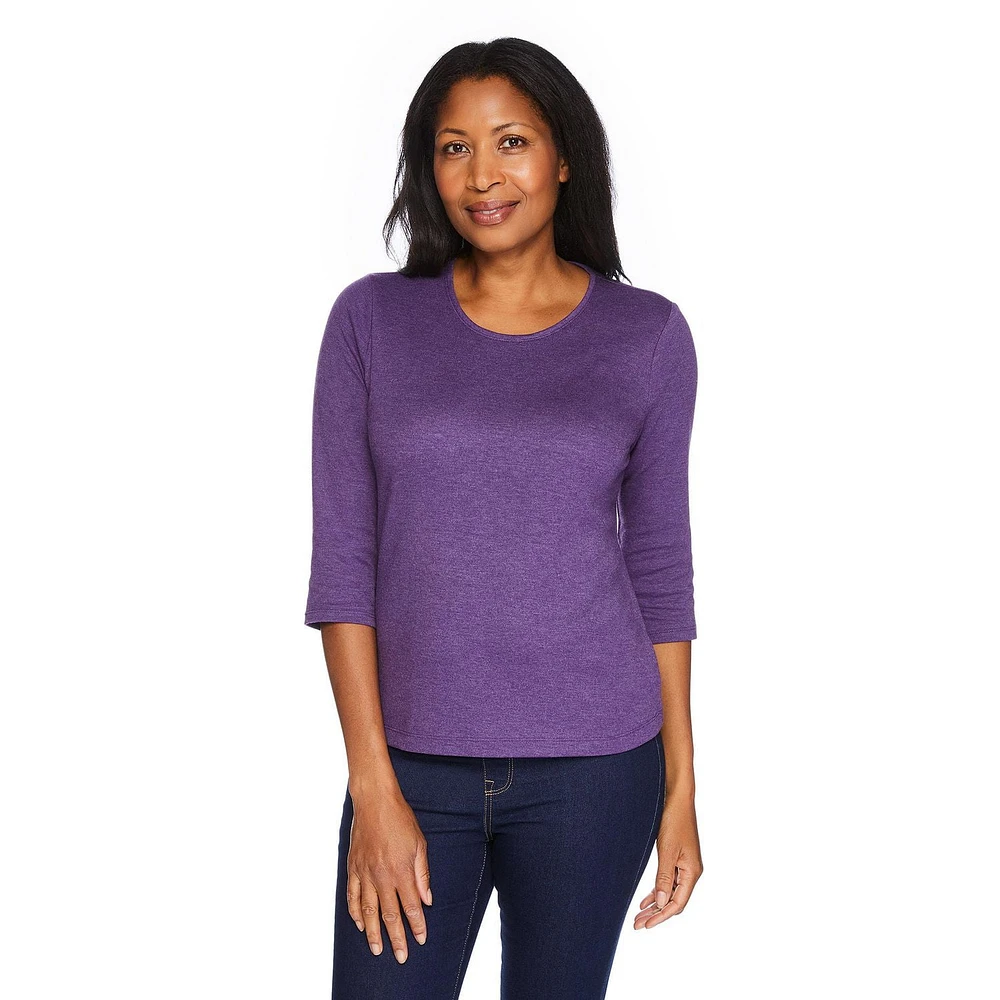 Penmans Women's 3/4 Sleeve Crew Neckline Top