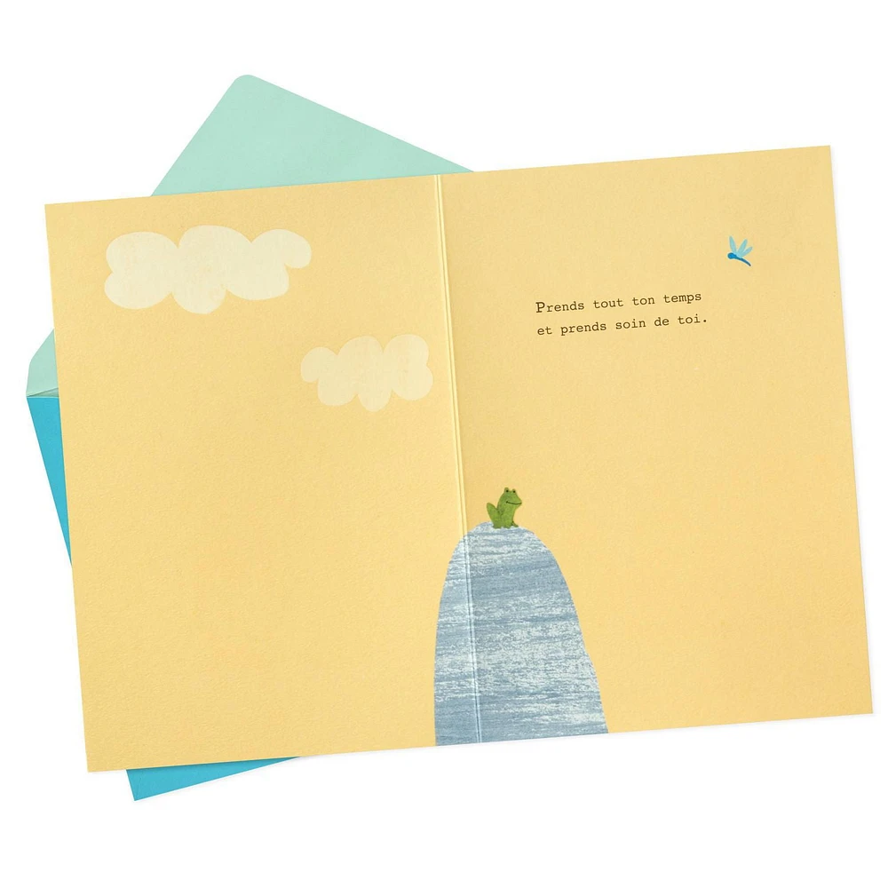 Hallmark Get Well Soon Card (Turtle Floating)