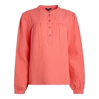 CHAPS LS BLOUSE, BLOUSE