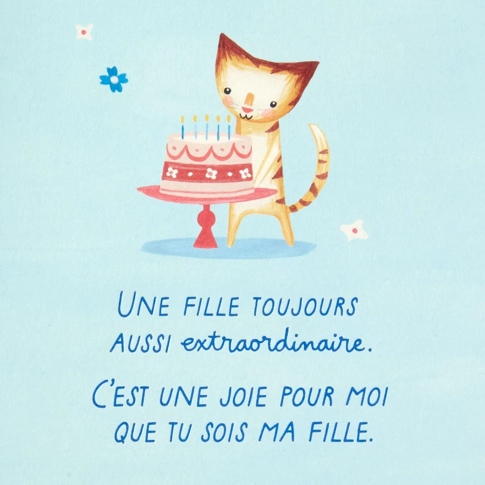 Hallmark Birthday Card for Daughter (Cats, So Glad You're Mine)