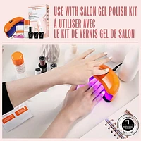 Sally Hansen Vernis de finition Salon Gel Polish™, Résultats de salon en 3 étapes, couleurs vibrantes, anti-éclats, jusqu'à 2 semaines de tenue Manucure en gel à domicile