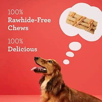 DreamBone Chicken Wrapped Wavy Peanut Butter Chips 5ct, 75g, DreamBone Chicken Wrapped Wavy Peanut Butter Chips 5ct, 75g Rawhide Free