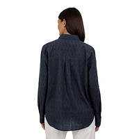 CHAPS EYELET SHIRT, SHIRT