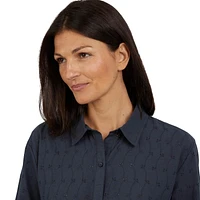 CHAPS EYELET SHIRT, SHIRT
