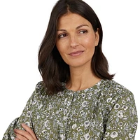 CHAPS LS YOKE BLOUSE