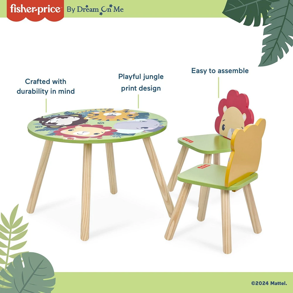 Fisher Price Fauna Collection Brave Heart Table Chair Set by Dream On Me