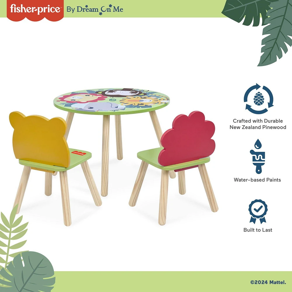 Fisher Price Fauna Collection Brave Heart Table Chair Set by Dream On Me