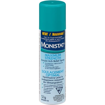Monistat Maximum Strength Instant Itch Relief Spray, 57g