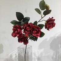 RED ROSE SPRAY, ARTIFICIAL FLOWERS