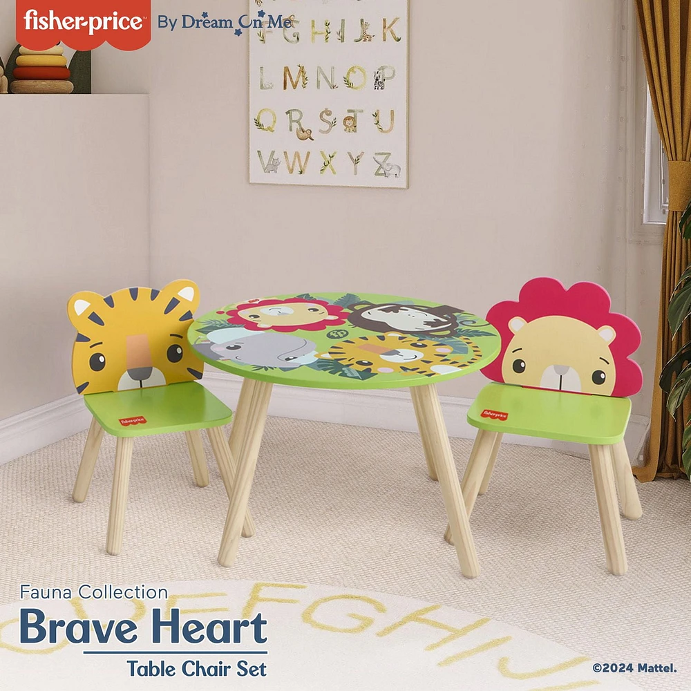 Fisher Price Fauna Collection Brave Heart Table Chair Set by Dream On Me