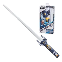 Star Wars Lightsaber Forge Ahsoka Tano Extendable White Lightsaber Toy, Customizable Roleplay Toy