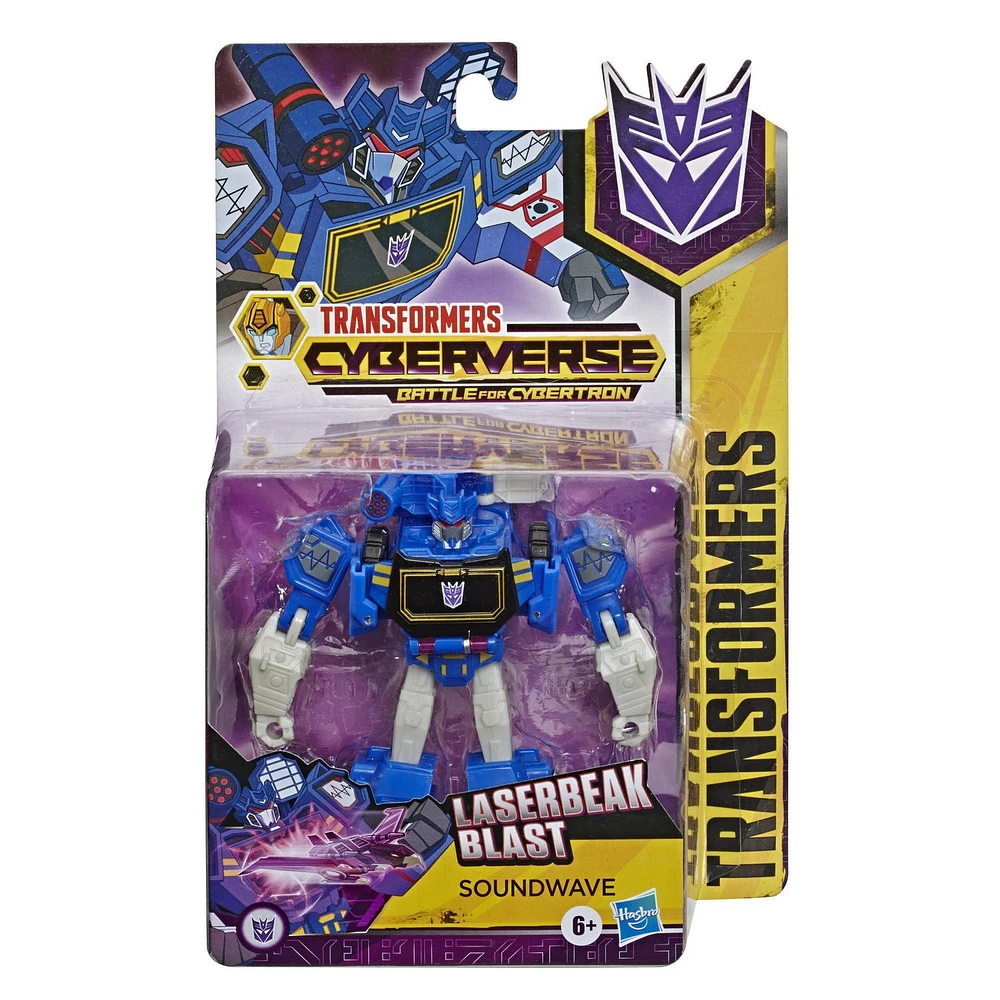 Transformers Cyberverse Action Attackers: Warrior Class Soundwave Action Figure