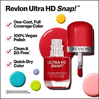 Revlon Ultra HD Snap Vegan Glossy Nail Polish, 8mL, 0.27 fl oz