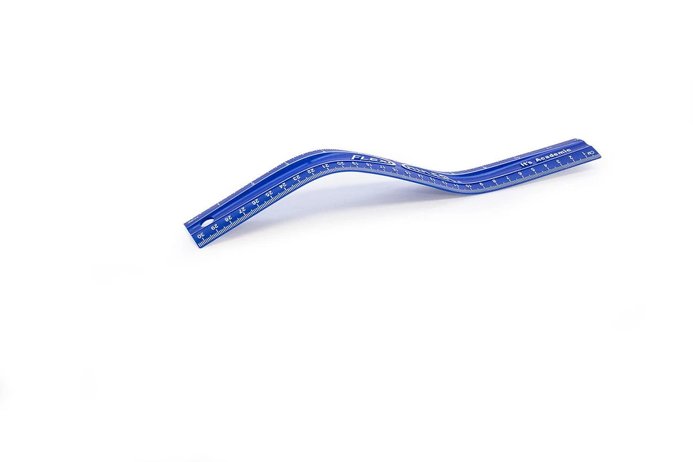 It's Academic Flexi Ruler, Blue