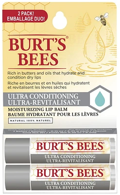 Burt’s Bees® 100% Natural Origin Lip Balm, Ultra Conditioning with Kokum Butter -, 1 Tube