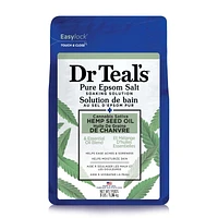 Dr Teal’s Salt Soak with Pure Epsom Salt, Cannabis Sativa Hemp Seed Oil (Packaging May Vary), 1.36kg / 3lb