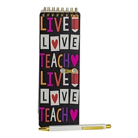 Live Love Teach Notebook With Pen